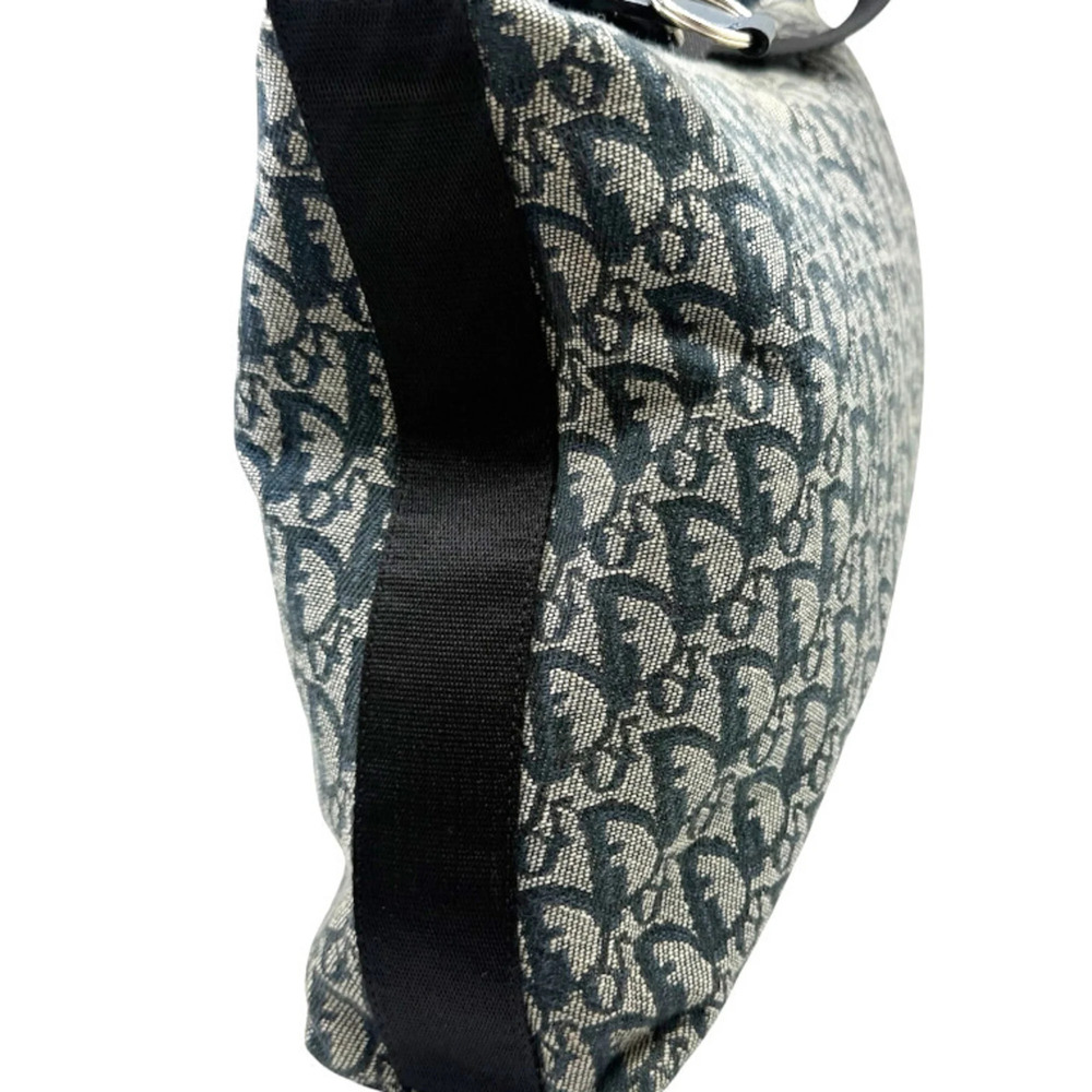 CHRISTIAN DIOR Blue Canvas Trotter Shoulder Bag - Picture 4 of 12